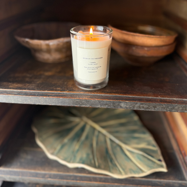 Handcrafted Scented Soy Candle: Campfire, Pinyon + Lavender